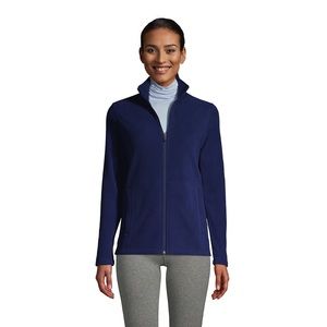 Karen Scott Women's Sport Velour Zip Jacket Blue Size M